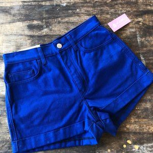 American Apparel Women Shorts 29 High Waist Denim